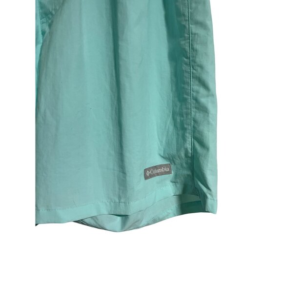 Columbia Mens Aqua Swim Board Trunks Size Medium Back Pocket No Liner - Picture 2 of 6